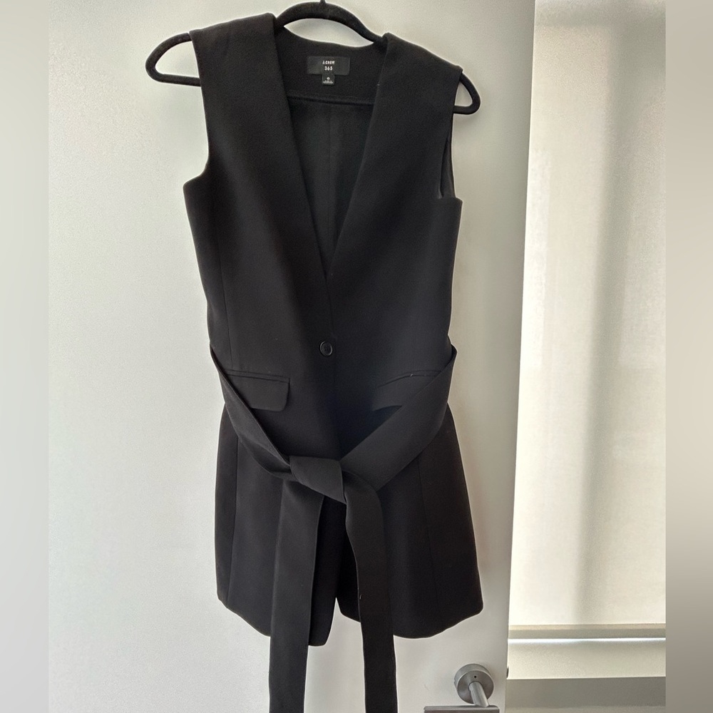 J Crew Black Vest. Size M.